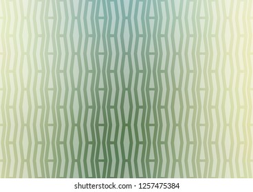 Light Blue, Green vector pattern with narrow lines. Shining colored illustration with narrow lines. Smart design for your business advert.