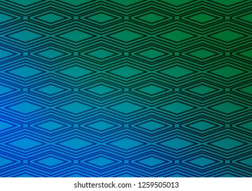 Light Blue, Green vector pattern with lines, rectangles. Modern geometric abstract illustration with lines, squares. Pattern for websites, landing pages.