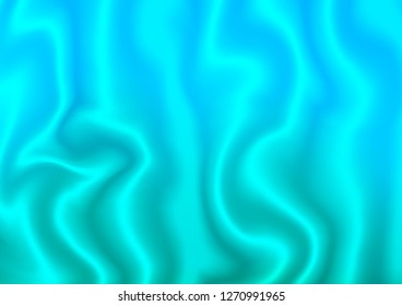 Light Blue, Green vector pattern with curved circles. Shining crooked illustration in marble style. The template for cell phone backgrounds.