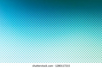 Light Blue, Green vector pattern with spheres. Illustration with set of shining colorful abstract circles. Pattern of water, rain drops.