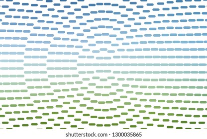 Light Blue, Green vector pattern with narrow lines. Modern geometrical abstract illustration with staves. Best design for your ad, poster, banner.