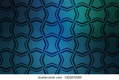 Light Blue, Green vector pattern with sharp lines. Blurred decorative design in simple style with lines. Template for your beautiful backgrounds.