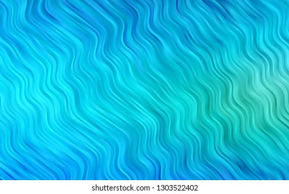 Light Blue, Green vector pattern with liquid shapes. Creative geometric illustration in marble style with gradient. New composition for your brand book.