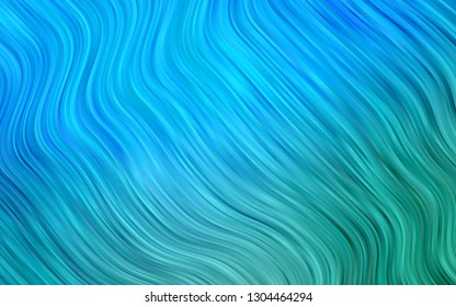 Light Blue, Green vector pattern with lava shapes. Shining crooked illustration in marble style. Pattern for your business design.