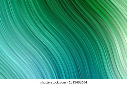 Light Blue, Green vector pattern with lava shapes. Creative geometric illustration in marble style with gradient. Brand new design for your ads, poster, banner.