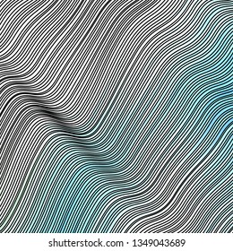 Light Blue, Green vector pattern with curved lines. Colorful illustration in circular style with lines. Smart design for your promotions.
