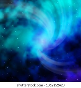 Light Blue, Green vector pattern with abstract stars. Blur decorative design in simple style with stars. Best design for your ad, poster, banner.
