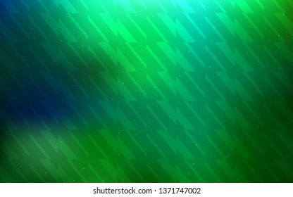 Light Blue, Green vector pattern with sharp lines. Shining colored illustration with sharp stripes. Pattern for your busines websites.