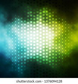 Light Blue, Green vector pattern in square style. Abstract gradient illustration with rectangles. Pattern for busines booklets, leaflets