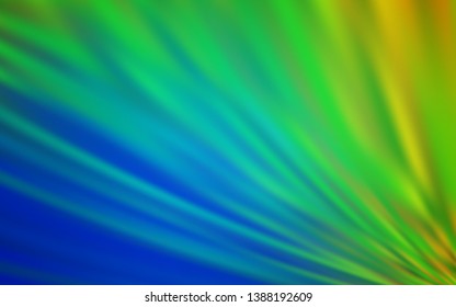 Light Blue, Green vector pattern with sharp lines. Lines on blurred abstract background with gradient. Pattern for your busines websites.
