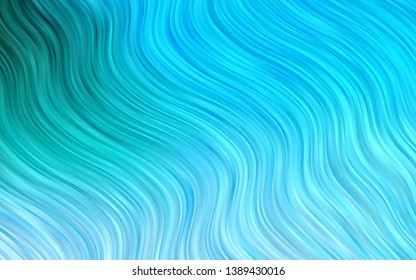 Light Blue, Green vector pattern with bubble shapes. An elegant bright illustration with gradient. A completely new template for your business design.