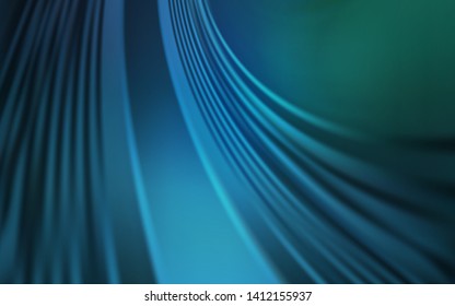 Light Blue, Green vector pattern with wry lines. Glitter abstract illustration with wry lines. Brand new design for your ads, poster, banner.