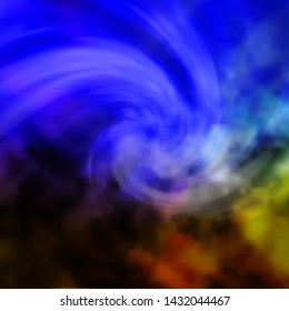 Light Blue, Green vector pattern with clouds. Abstract illustration with colorful gradient clouds. Template for landing pages.
