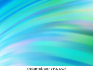 Light Blue, Green vector pattern with lava shapes. A vague circumflex abstract illustration with gradient. The template for cell phone backgrounds.