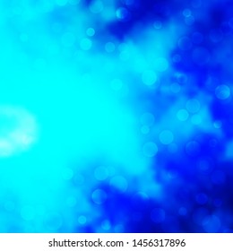 Light Blue, Green vector pattern with circles. Glitter abstract illustration with colorful drops. Design for posters, banners.