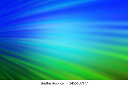 Light Blue, Green vector pattern with wry lines. Glitter abstract illustration with wry lines. Abstract style for your business design.