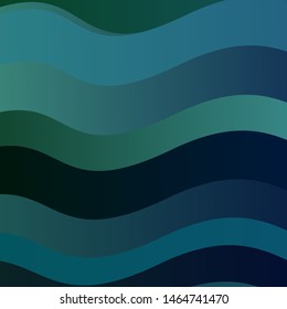 Light Blue, Green vector pattern with lines. Abstract illustration with gradient bows. Pattern for commercials, ads.