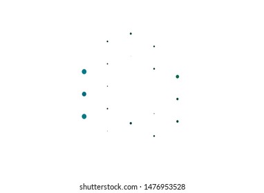 Light Blue, Green vector pattern with spheres. Modern abstract illustration with colorful water drops. Pattern for beautiful websites.