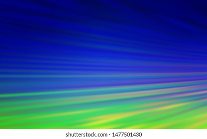 Light Blue, Green vector pattern with sharp lines. Colorful shining illustration with lines on abstract template. Best design for your ad, poster, banner.