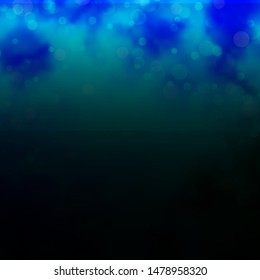 Light Blue, Green vector pattern with circles. Colorful illustration with gradient dots in nature style. Pattern for wallpapers, curtains.