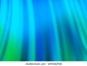 Light Blue, Green vector pattern with bubble shapes. Geometric illustration in marble style with gradient.  The best blurred design for your business.