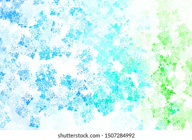 Light Blue, Green vector pattern with random forms. Modern abstract illustration with colorful random forms. Elegant design for wallpapers.