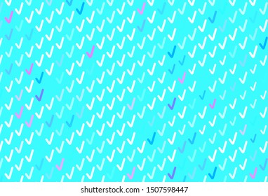 Light Blue, Green vector pattern with bent lines. Colorful abstract illustration with gradient lines. Brand new design for your ads, poster, banner.