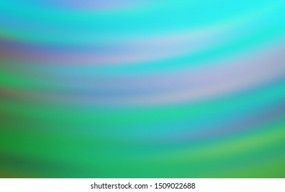 Light Blue, Green vector pattern with curved lines. Creative illustration in halftone style with gradient. Abstract design for your web site.