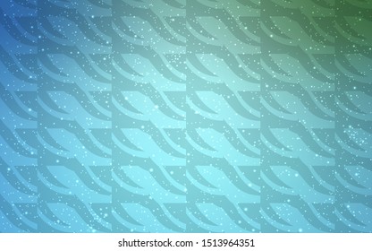 Light Blue, Green vector pattern with sharp lines. Blurred decorative design in simple style with lines. Template for your beautiful backgrounds.