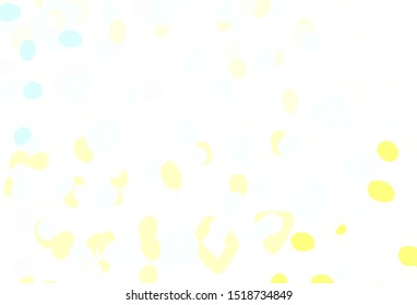 Light Blue, Green vector pattern with random forms. Simple colorful illustration with abstract gradient shapes. Simple design for your web site.