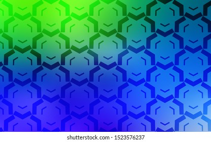 Light Blue, Green vector pattern with lines. Colorful illustration in simple style with gradient. Brand new design for your ads, poster, banner.