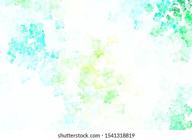 Light Blue, Green vector pattern with random forms. Simple colorful illustration with abstract gradient shapes. Elegant design for wallpapers.