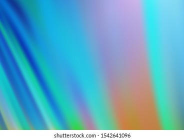 Light Blue, Green vector pattern with curved circles. Colorful abstract illustration with gradient lines. Marble design for your web site.