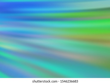 Light Blue, Green vector pattern with gradient streak shapes. Colorful abstract illustration with gradient lines. Textured wave pattern for backgrounds.