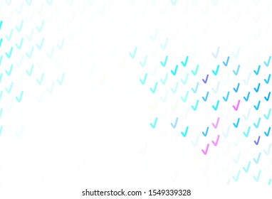 Light Blue, Green vector pattern with bent lines. Colorful abstract illustration with gradient lines. Brand new design for your ads, poster, banner.