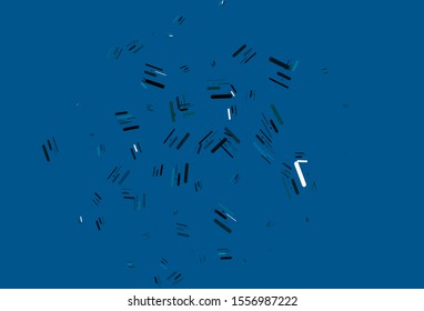 Light Blue, Green vector pattern with narrow lines. Modern geometrical abstract illustration with staves. Best design for your ad, poster, banner.