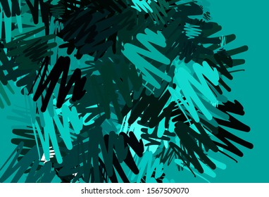 Light Blue, Green vector pattern with sharp lines. Glitter abstract illustration with colorful sticks. Pattern for your busines websites.