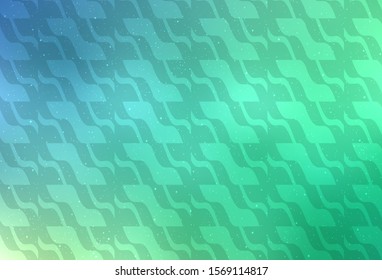 Light Blue, Green vector pattern with sharp lines. Lines on blurred abstract background with gradient. Smart design for your business advert.