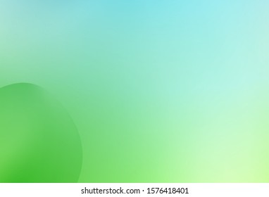Light Blue, Green vector pattern with liquid shapes. A sample with blurred bubble shapes. Textured wave pattern for backgrounds.