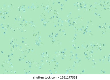 Light Blue, Green vector pattern with sharp lines, dots. Modern geometrical abstract illustration with Lines. Template for your beautiful backgrounds.