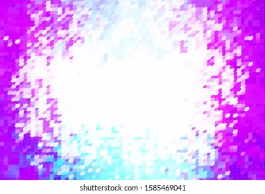 Light Blue, Green vector pattern with spheres. Glitter abstract illustration with blurred drops of rain. Pattern for beautiful websites.