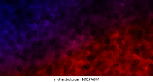 Light Blue, Green vector pattern with colorful hexagons. Design in abstract style with hexagons. Pattern for your ad, booklets.