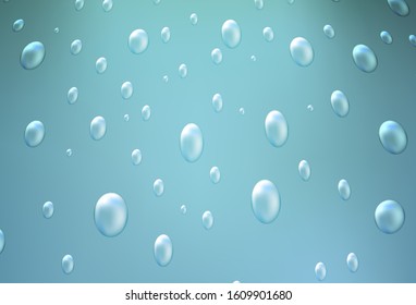 Light Blue, Green vector pattern with spheres. Beautiful colored illustration with blurred circles in nature style. Completely new template for your brand book.