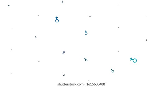 Light Blue, Green vector pattern with feminism elements. Colorful illustration with gradient feminism shapes. Simple design for your web site.