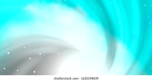 Light Blue, Green vector pattern with abstract stars. Colorful illustration with abstract gradient stars. Pattern for new year ad, booklets.