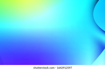 Light Blue, Green vector pattern with liquid shapes. Colorful illustration in abstract marble style with gradient. New composition for your brand book.