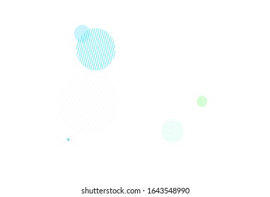 Light Blue, Green vector pattern with spheres. Beautiful colored illustration with blurred circles in nature style. Pattern for ads, leaflets.