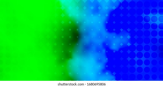 Azul claro, Vectorial verde con esferas. Diseño decorativo abstracto en estilo degradado con burbujas. Diseño para sus comerciales.