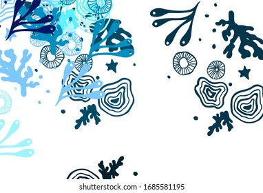 Light Blue, Green vector pattern with random forms. Simple colorful illustration with abstract gradient shapes. Simple design for your web site.