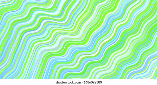 Light Blue, Green vector pattern with lines. Creative illustration in halftone style with gradient. The best colorful design for your business.